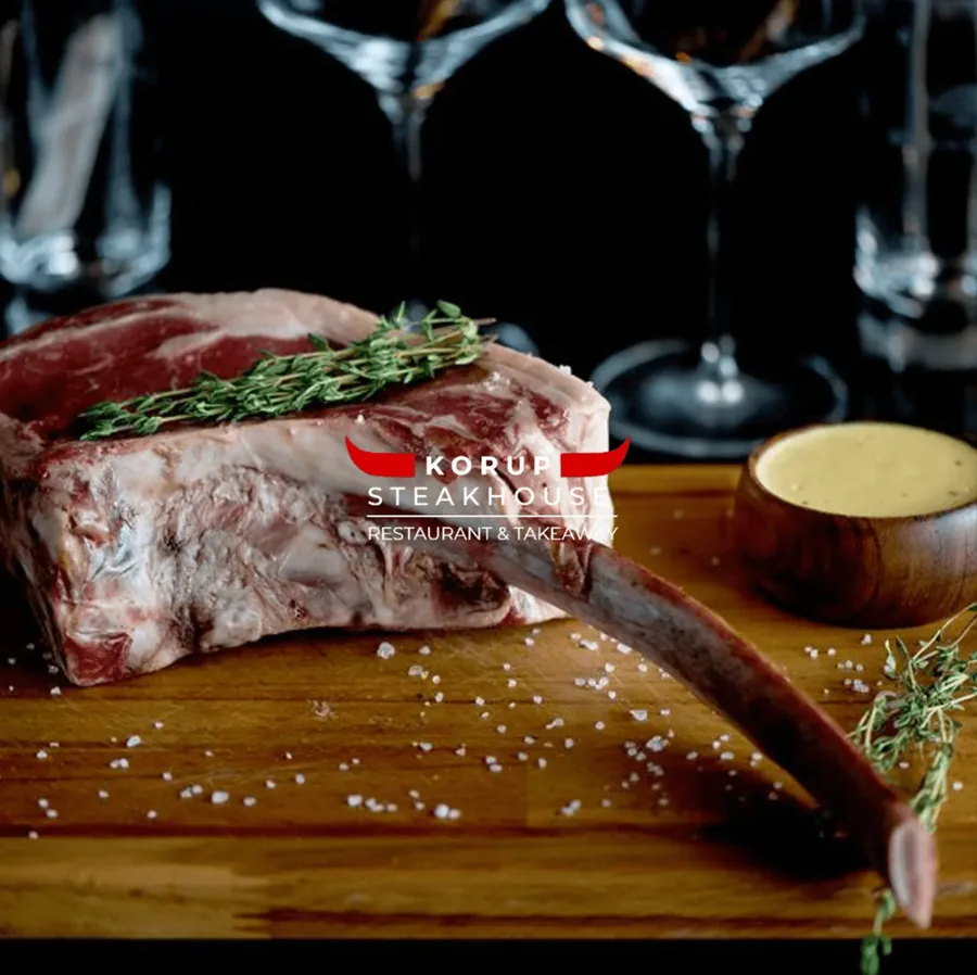 Korup Steakhouse: Hjemmeside & marketing for Korup Steakhouse