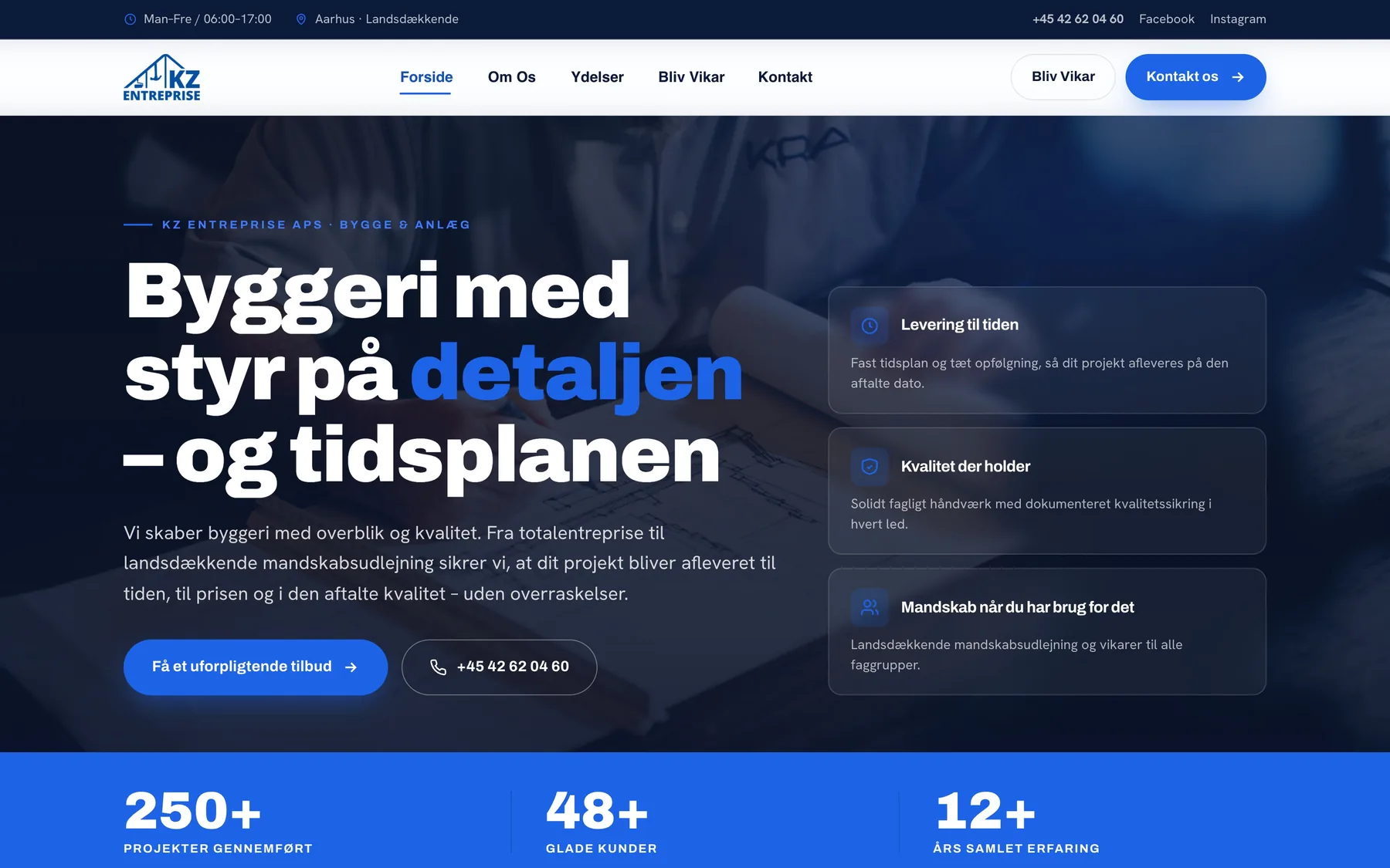 KZ Entreprise ApS vist på desktop