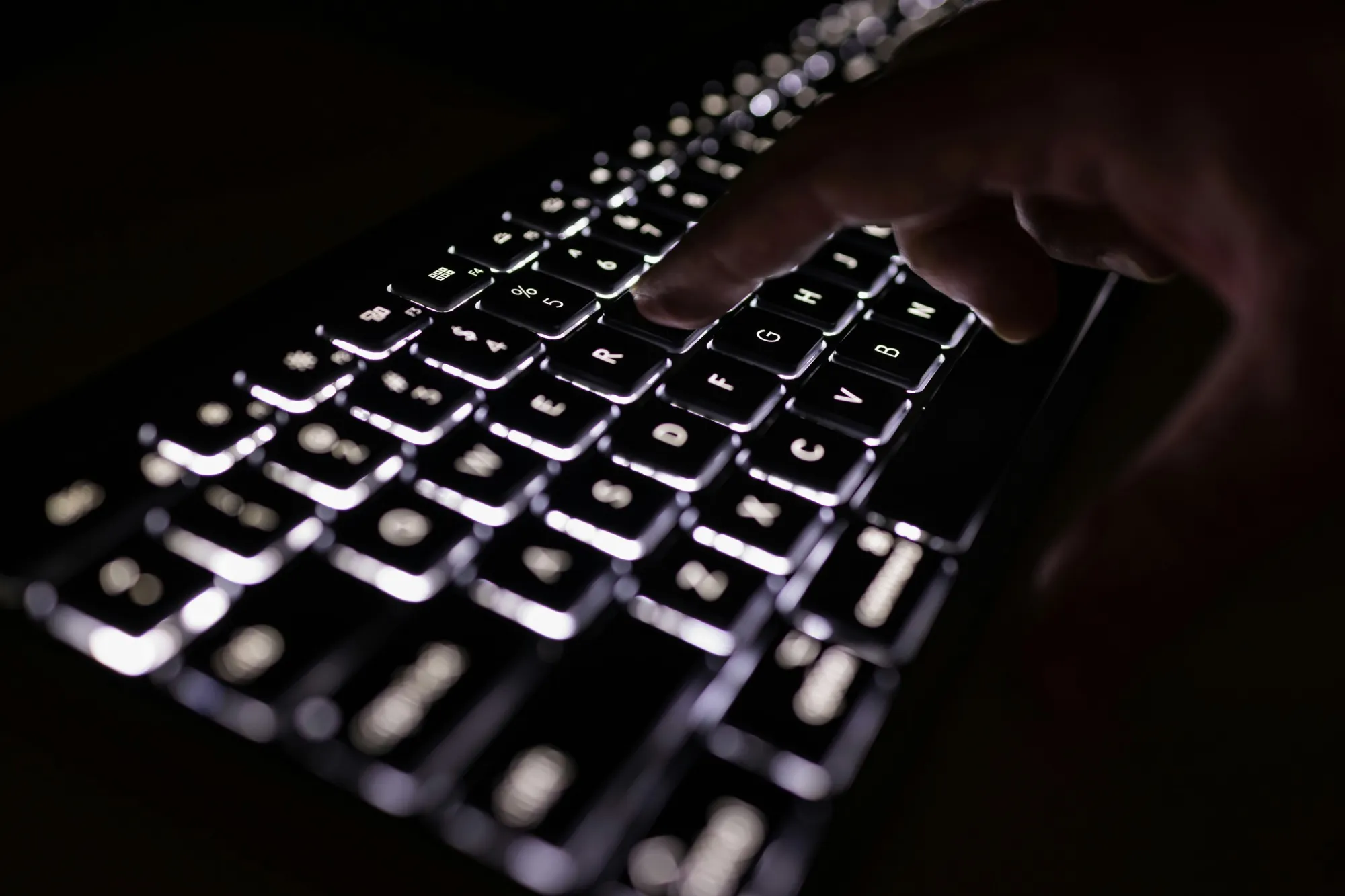 Tastatur i modlys